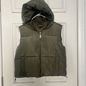 Charlotte Russe Sage Green Windbreaker